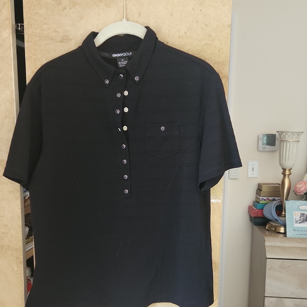 SALE !!  LADIES Golf/Energy Zone Black Polo Shirt Classic Style